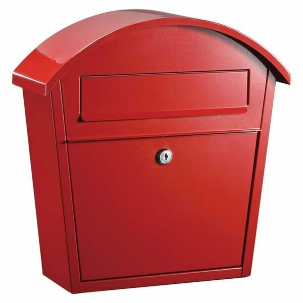 Ridgeline Locking Wall Mount Mailbox, Red, Book Publishing Co, Mfr#: GR118216