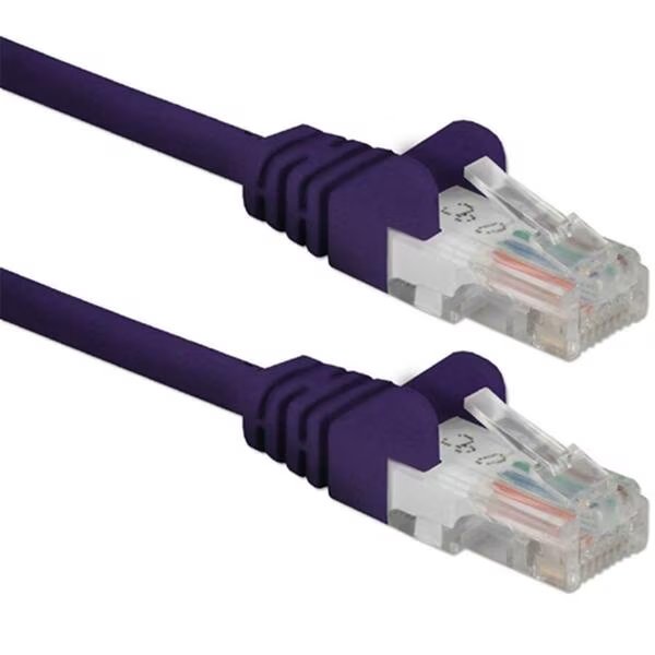 100 ft. CAT6 Gigabit Flexible Molded Purple Patch Cord, Qvs, Mfr#: CC715-100PR