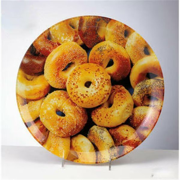 12 in. Round Glass Bagel Plate, 3PK, Rite Lite, Mfr#: SBGL-2