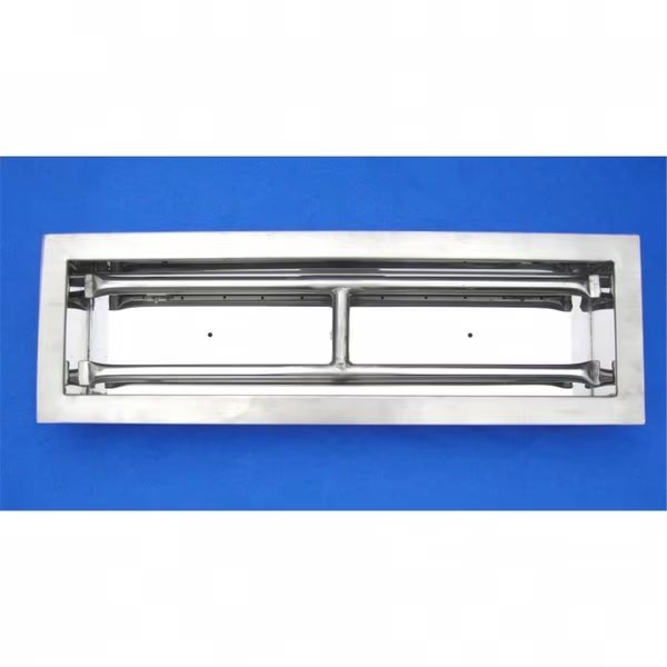 SS Dual Flame Flanged Burner, 18 in., Blueprints, Mfr#: BL2646327