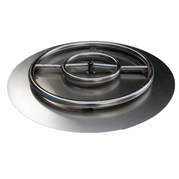 24in SS Fire Pit Ring Burner with Pan, Blueprints, Mfr#: BL2646329