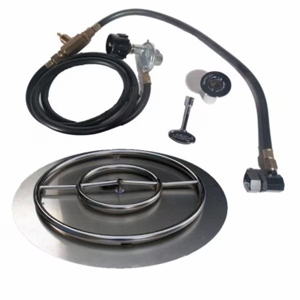 22 in. Stainless Steel Pan-Ring Kit, Natural Gas, Sleep Ez, Mfr#: SL2646339