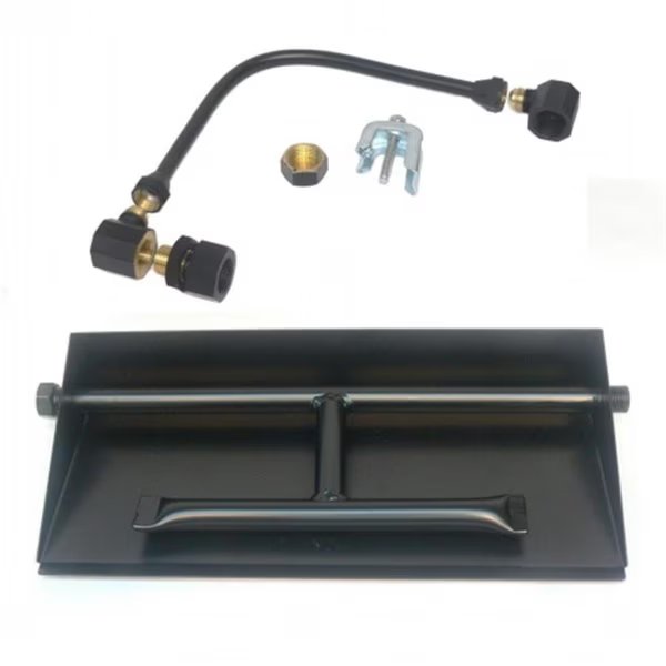 15 in. 14GA Powder Coated Dual Burner Pan KitLiquid Propane, Sleep Ez, Mfr#: SL918536
