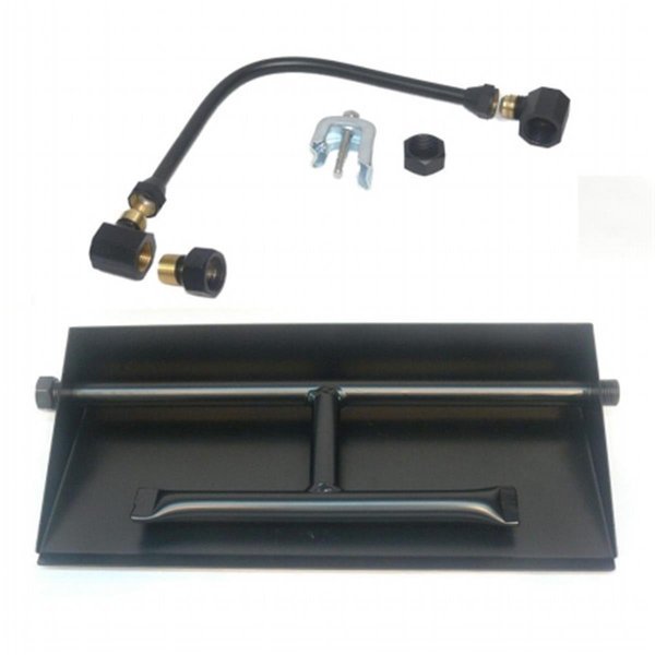 15 in. 14GA Powder Coated Dual Burner Pan Kit, Natural Gas, Sleep Ez, Mfr#: SL1645811
