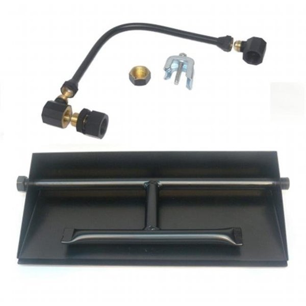 Tretco OB2-BK2-24-LP 21 in. Powder Coated Dual Burner Pan Kit; Liquid Propane, Tretco, Mfr#: OB2-BK2-24-LP