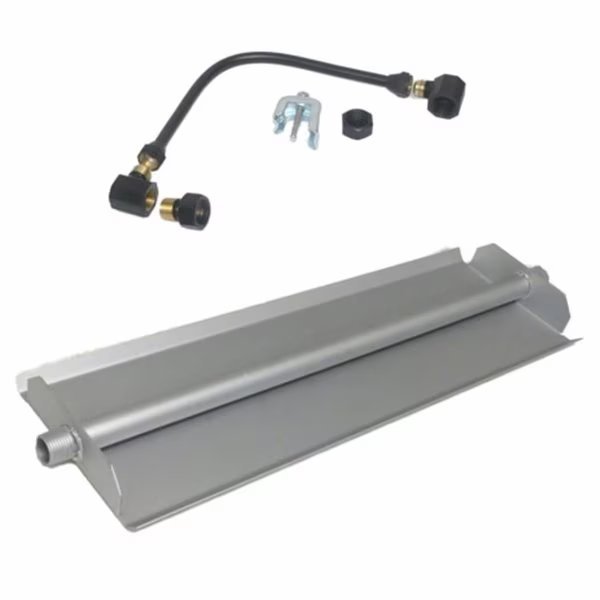 24 in. Powder Coated Linear Burner Pan Kit, Natural Gas, Tretco, Mfr#: OB5-BK2-24-NG