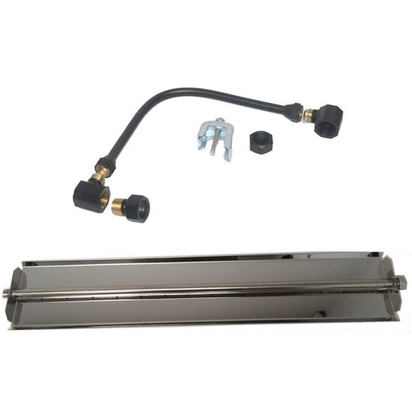 24 in. 304 Stainless Steel Linear Burner Pan Kit, Natural Gas, Sleep Ez, Mfr#: SL2646349
