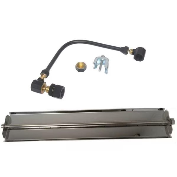 30 in. 304 Stainless Steel Linear Burner Pan Kit, Liquid Propane, Tretco, Mfr#: OB5SS-BK2-30-LP