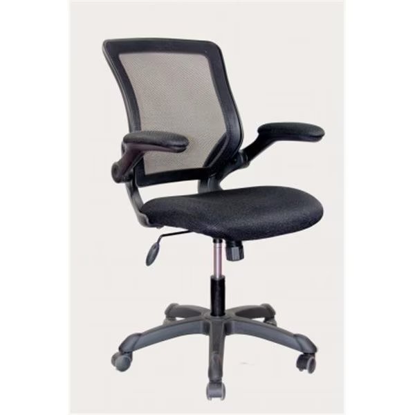 Techni Mobili RTA-8050-BK Techni Mobili Mesh Task Chair with Flip-Up Arms - Black, Techni Mobili, Mfr#: RTA-8050-BK