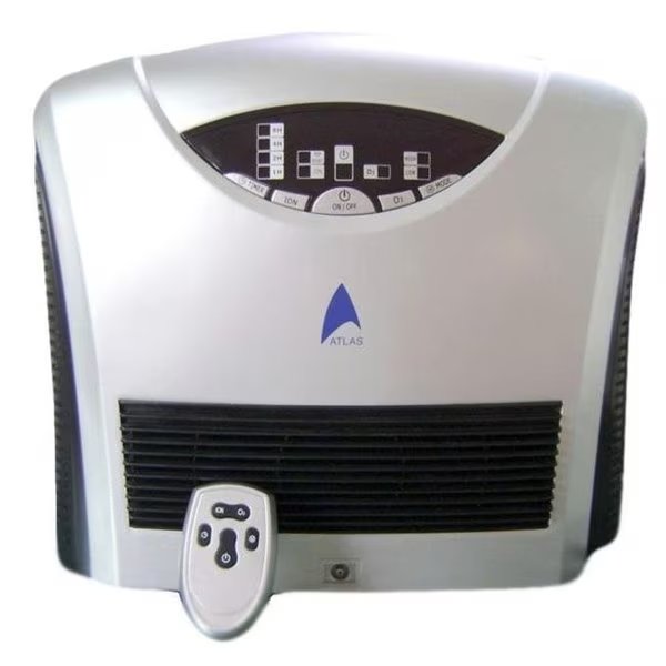 Ozonator Dual (Hepa and Active Carbon Filter) Air Purifier with UVC Lamp and Remote Control (D) 1 Year Warranty!, Atlas, Mfr#: ATL9079D