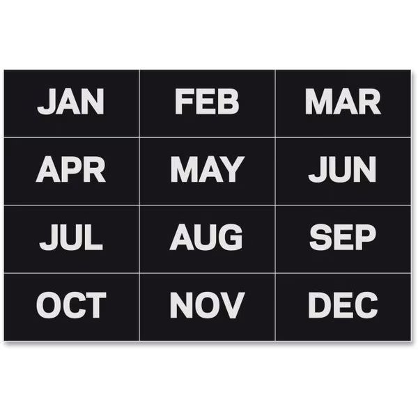 Bi-silque Magnetic Monthly Calendar Characters, Bi-Silque, Mfr#: BVCFM1108