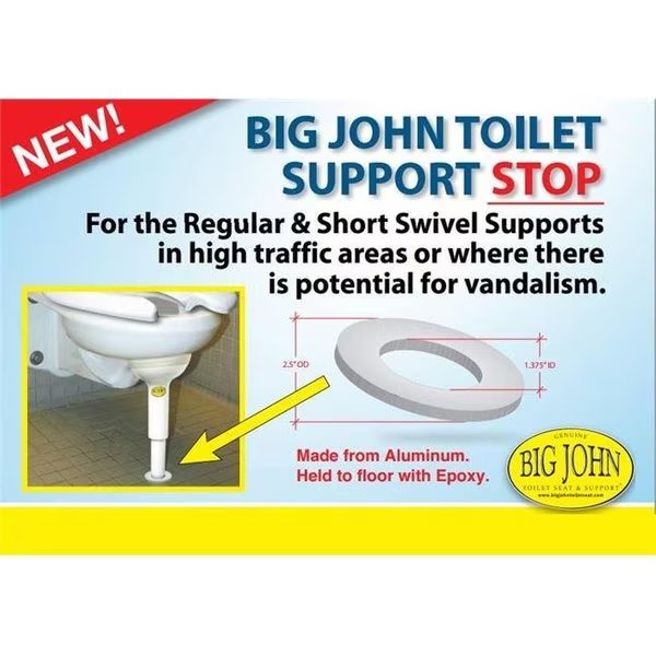 Big John Products 1SS Toilet Support Stop, Big John Products, Mfr#: 1SS