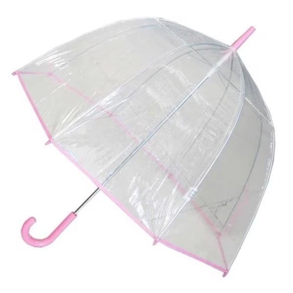 Conch Umbrellas 1265AXPink Bubble Clear Umbrella; Dome Shape Clear Umbrella, Conch Umbrellas, Mfr#: 1265AXPink