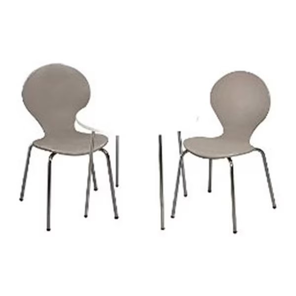 Giftmark 3012G Modern Childrens Table and  2 Chair Set with Chrome Legs - Grey, Giftmark, Mfr#: 3012G