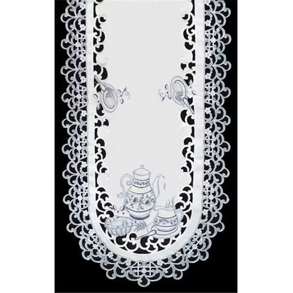 Sinobrite H8513 Delft Blue Tea Runner; 12 x 65 in., Sinobrite, Mfr#: H8513(12x65)