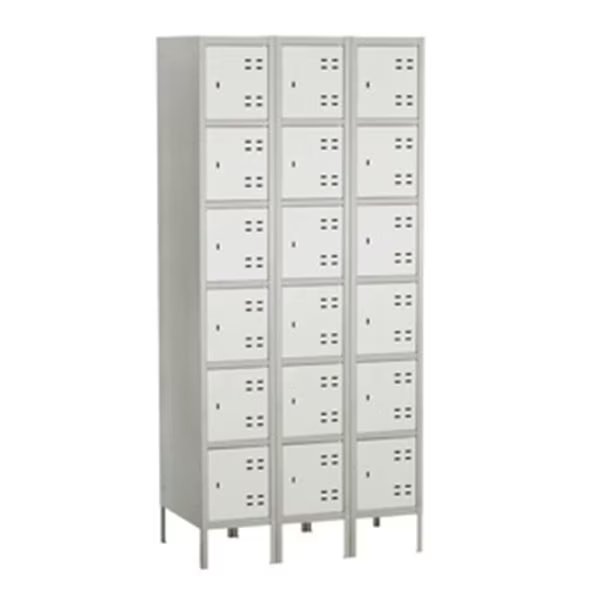 Six Tier Locker 3 Column in Gray, Betterbeds, Mfr#: BE510834