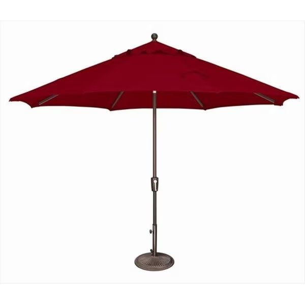 SimplyShade 11 ft. Catalina Octagon Push Button Tilt Market Umbrella  Really Red, Simplyshade, Mfr#: SSUM92-1100-D2412