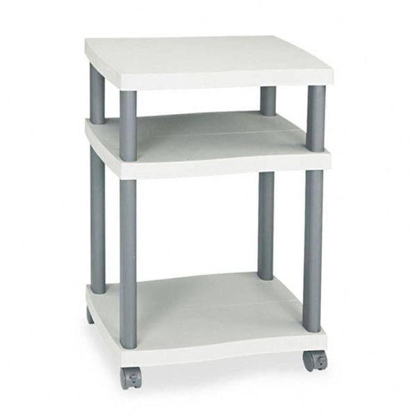 Deskside Wave Printer Stand in Gray, Betterbeds, Mfr#: BE124587