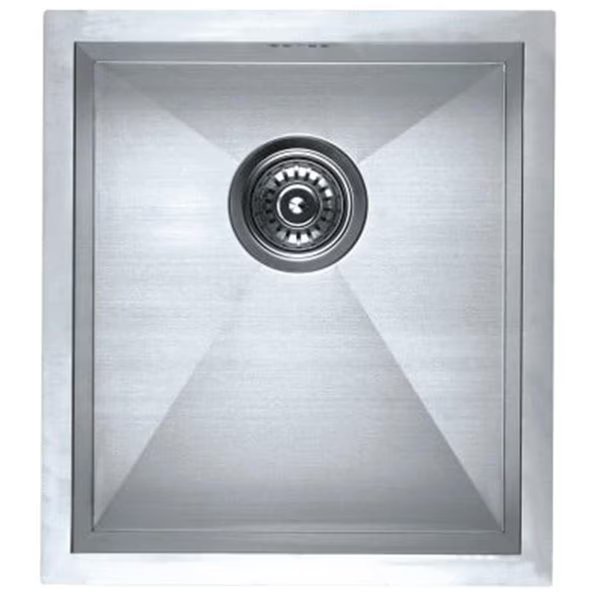 Zero Radius Undermount Single Bowl Kitchen Sink, 15.75 x 17.75 x 7.875 in., Razoredge, Mfr#: RA2650627