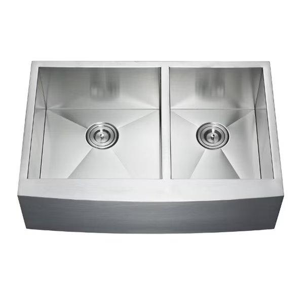 Apron Double Bowl Kitchen Sink 32875 x 2225 x 10 in, Razoredge, Mfr#: RA1624398