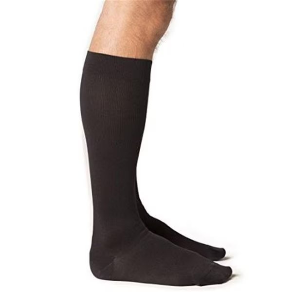 Sigvaris Midtown Microfiber 821CLLM99 15-20 mmHg Closed Toe Mens Calf; Large; Long - Black, Sigvaris, Mfr#: 821CLLM99
