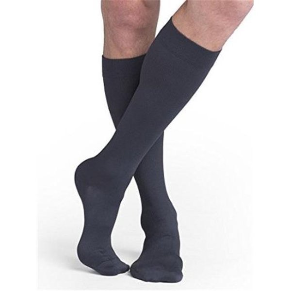 Sigvaris Midtown Microfiber 821CLLM93 15-20 mmHg Closed Toe Mens Calf; Large; Long - Steel Grey, Sigvaris, Mfr#: 821CLLM93