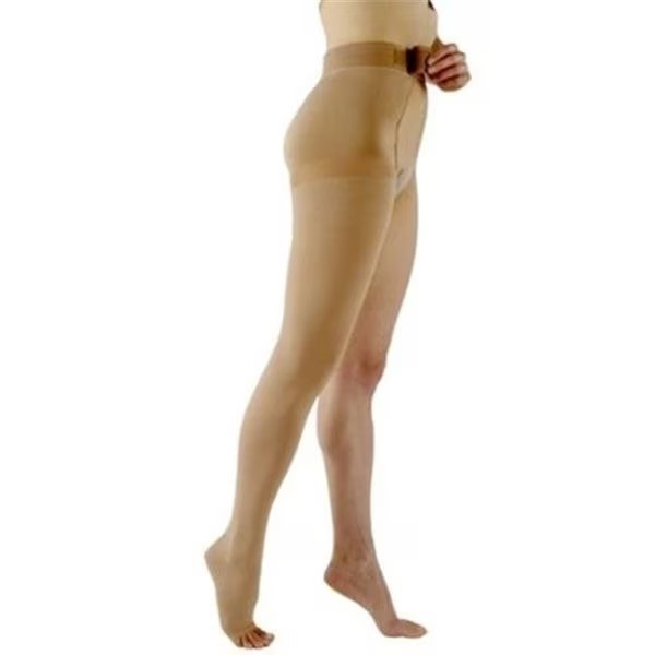 Sigvaris Natural Rubber 504WS4O77-R 40-50 Mm.Hg Full Long S4 Thigh High With Waist Attachment; Beige, Sigvaris, Mfr#: 504WS4O77/R