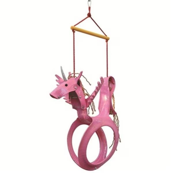 Sparkling Line SL001502 Unicorn Tire Swing; Pink, Sparkling Line, Mfr#: SL001502