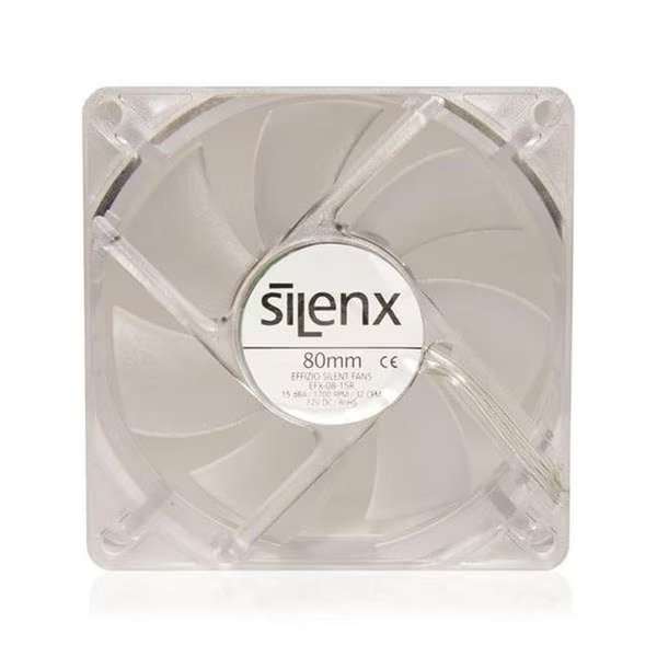 SilenX EFX-08-15R 80 mm. Led Fluid Dynamic Bearing Fan; Red, Silenx, Mfr#: EFX-08-15R