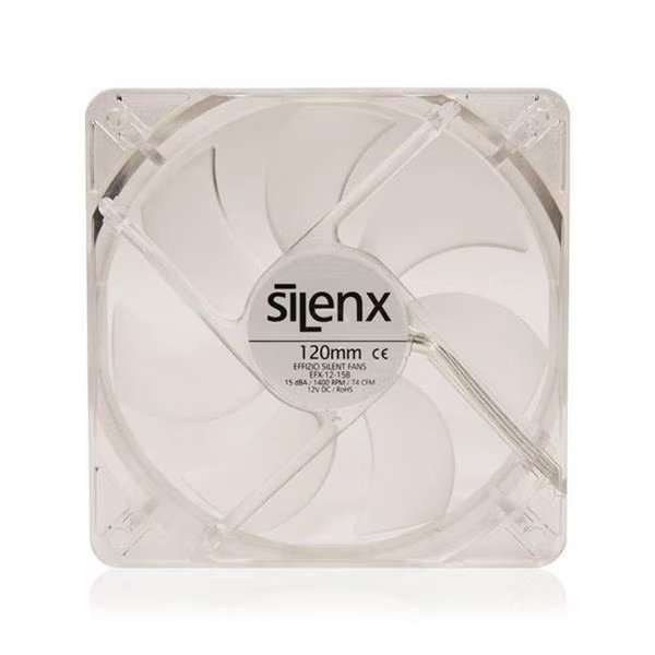 SilenX EFX-12-15R 120 mm. 15DBA Led Fluid Dynamic Bearing Fan; Red, Silenx, Mfr#: EFX-12-15R