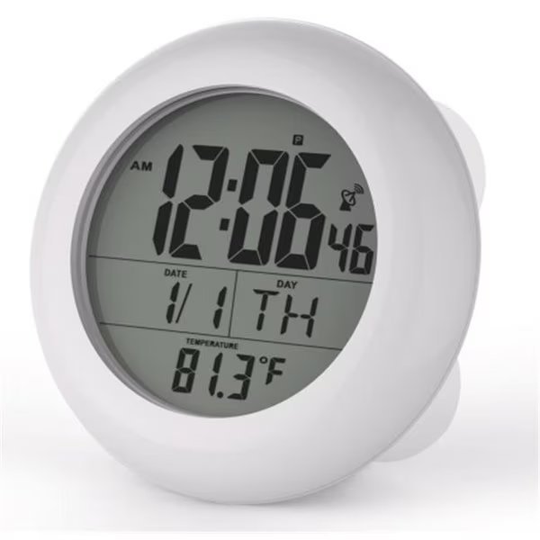 Sonnet Industries T-4691 Suction Cup Atomic Clock with 1.5 in. Numbers and Stand, Sonnet Industries, Mfr#: T-4691