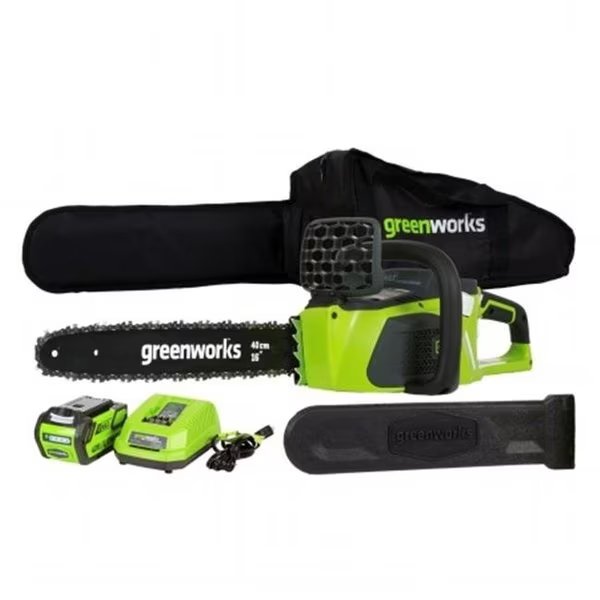 Greenworks  20312 40V Gmax Digipro Brushless Chainsaw With 4.0Ah Battery And Charger, Greenworks, Mfr#: 20312