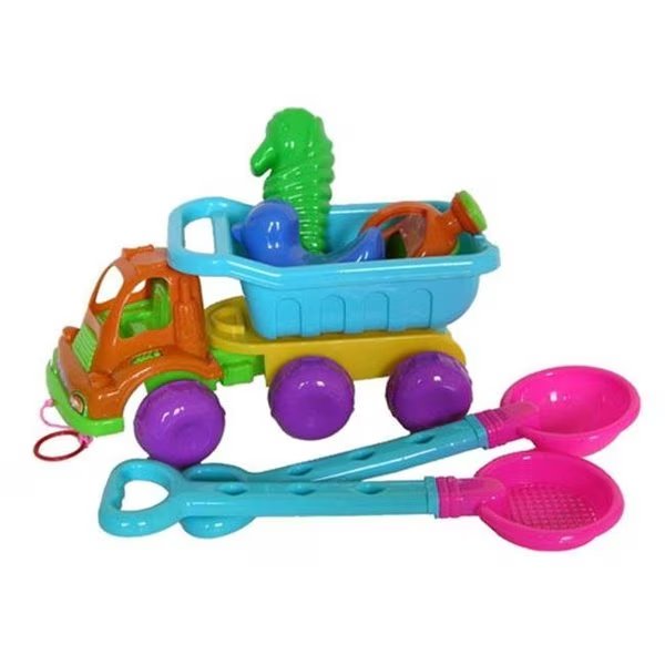 Sunshine Trading YS-1214 Dump Truck Sand Toy - 7 Piece Set, Sunshine Trading, Mfr#: YS-1214