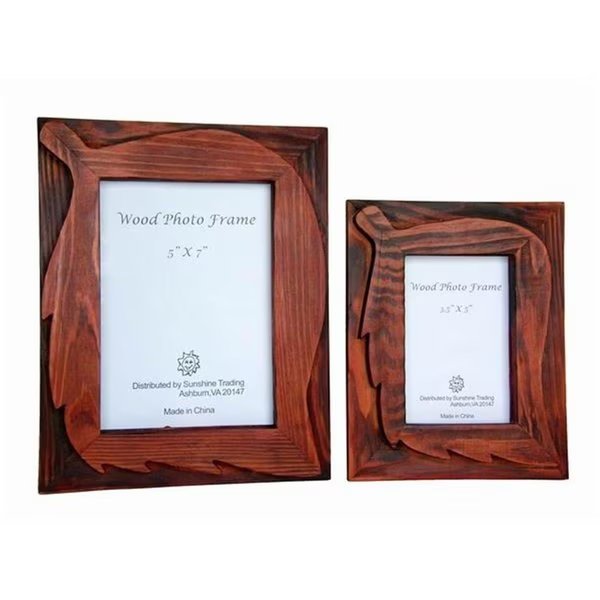 Handmade Wood Photo Frame - 5 x 7 Inch, Sunshine Trading, Mfr#: SU460683