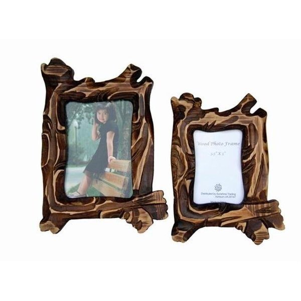 Sunshine Trading ST-16-5 Handmade Wood Photo Frame - 3.5 x 5 Inch, Sunshine Trading, Mfr#: ST-16-5