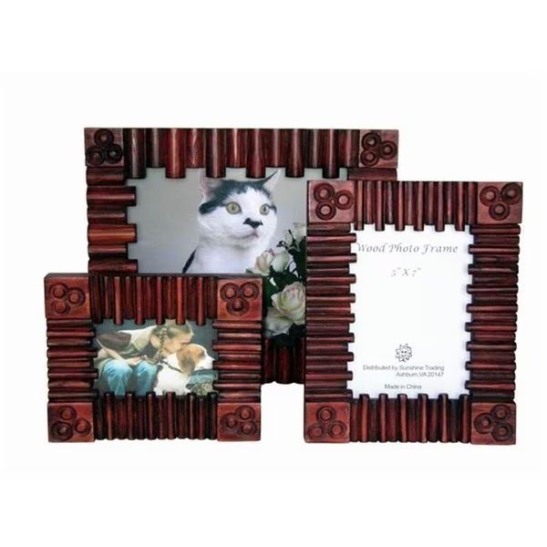 Handmade Wood Photo Frame - 5 x 7 Inch, Sunshine Trading, Mfr#: SU460699