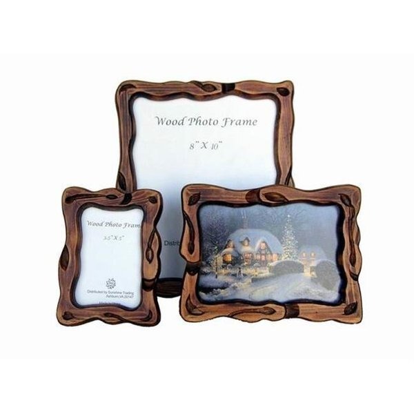 Sunshine Trading ST-23-5 Handmade Wood Photo Frame - 3.5 x 5 Inch, Sunshine Trading, Mfr#: ST-23-5