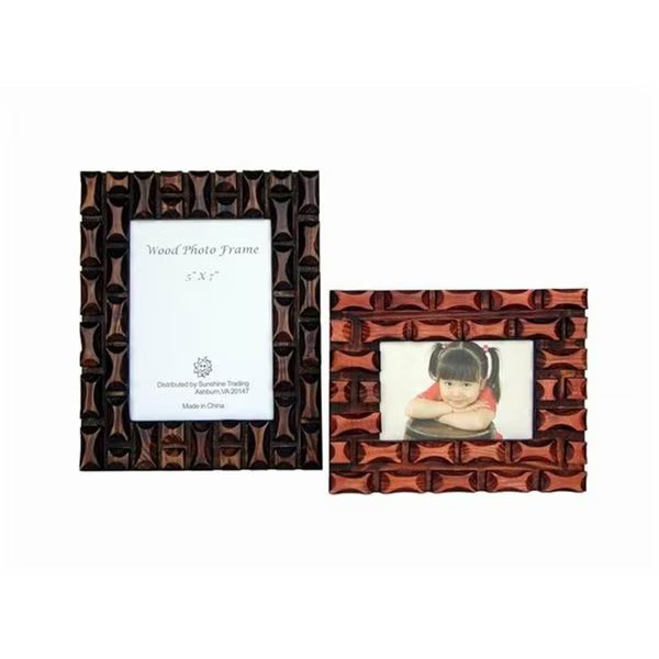 Handmade Wood Photo Frame - 3.5 x 5 Inch, Sunshine Trading, Mfr#: SU460704