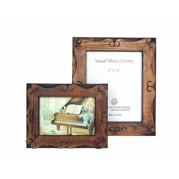 Handmade Wood Photo Frame - 5 x 7 Inch, Sunshine Trading, Mfr#: SU460706