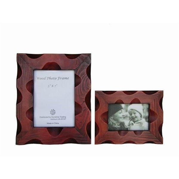 Handmade Wood Photo Frame - 5 x 7 Inch, Sunshine Trading, Mfr#: SU460713