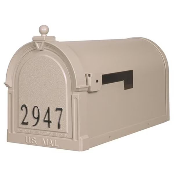 Berkshire SCB-1015-FN-WH Berkshire Curbside Mailbox with Front Numbers-White, Berkshire, Mfr#: SCB-1015-FN-WH