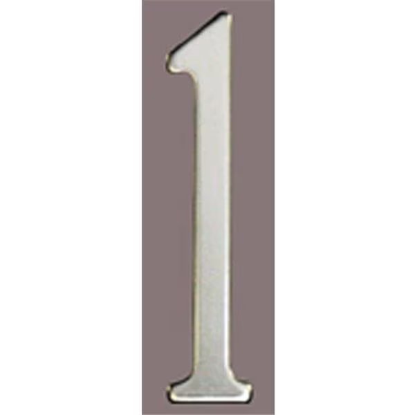 Mailbox Accessories SS2-Number 1 Stnls Steel Address Numbers Size - 2  Number - 1-Stainless Steel, Mailbox Accessories, Mfr#: SS2-Number 1