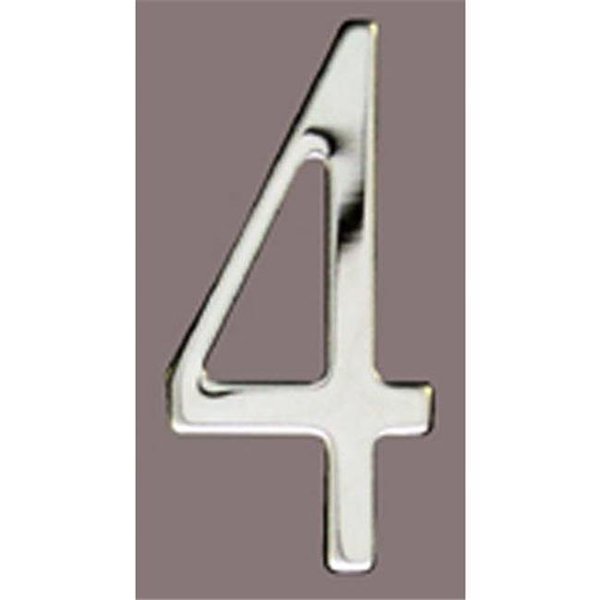 Mailbox Accessories SS2-Number 4 Stnls Steel Address Numbers Size - 2  Number - 4-Stainless Steel, Mailbox Accessories, Mfr#: SS2-Number 4