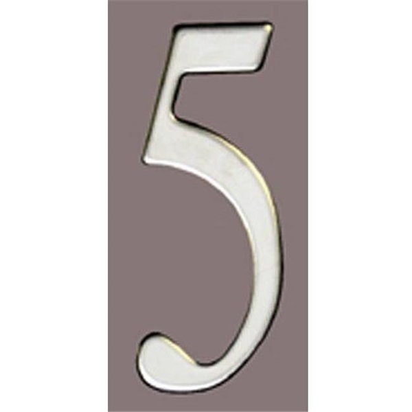 Mailbox Accessories SS2-Number 5 Stnls Steel Address Numbers Size - 2  Number - 5-Stainless Steel, Mailbox Accessories, Mfr#: SS2-Number 5