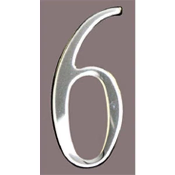 Mailbox Accessories SS2-Number 6 Stnls Steel Address Numbers Size - 2  Number - 6-Stainless Steel, Mailbox Accessories, Mfr#: SS2-Number 6