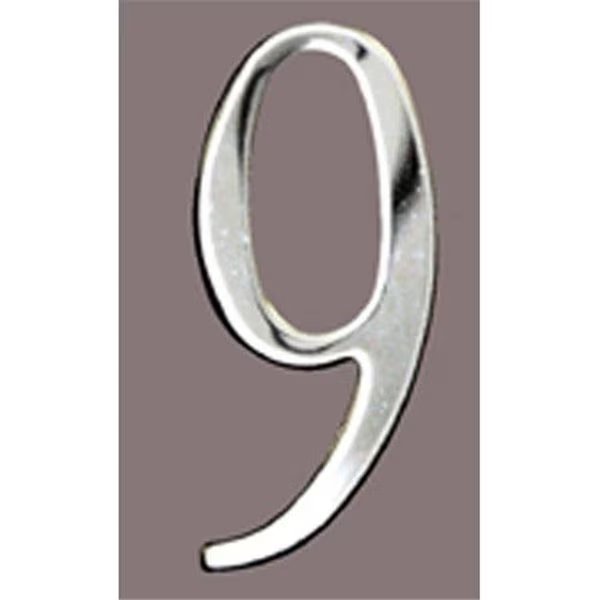 Mailbox Accessories SS2-Number 9 Stnls Steel Address Numbers Size - 2  Number - 9-Stainless Steel, Mailbox Accessories, Mfr#: SS2-Number 9