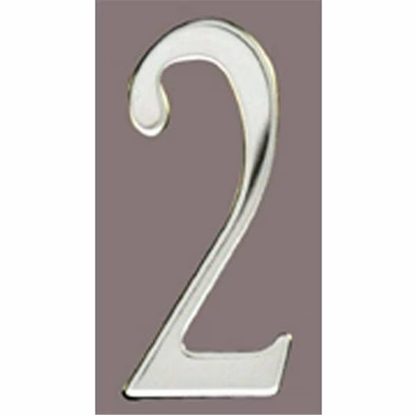 Stnls Steel Address Numbers Size - 3 Number - 2-Stainless Steel, Mailbox Accessories, Mfr#: SS3-Number 2