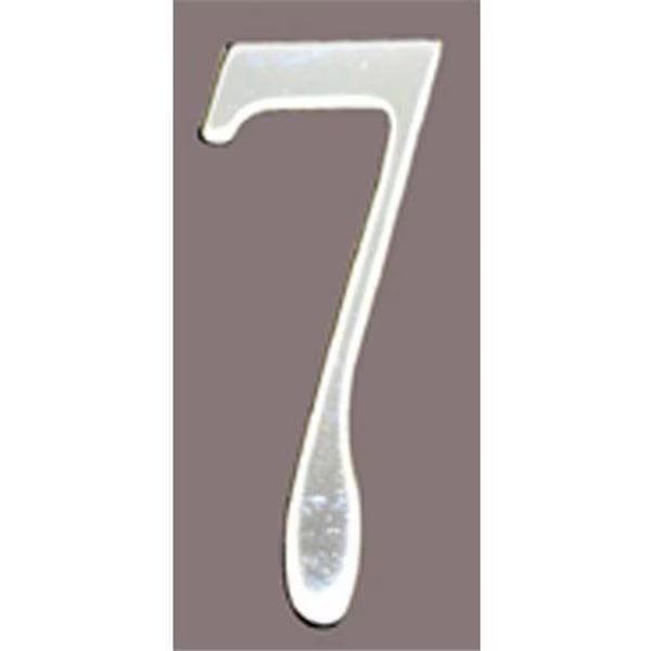 Mailbox Accessories SS3-Number 7 Stnls Steel Address Numbers Size - 3  Number - 7-Stainless Steel, Mailbox Accessories, Mfr#: SS3-Number 7