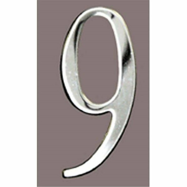 Stnls Steel Address Numbers Size - 3 Number - 9-Stainless Steel, Mailbox Accessories, Mfr#: SS3-Number 9