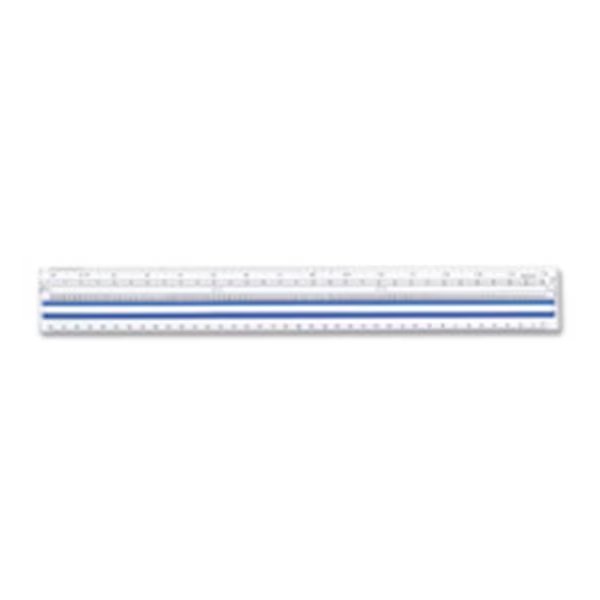 Computer Ruler- Center Magnifies- 15in. Long- Acrylic, Officespace, Mfr#: OF18402
